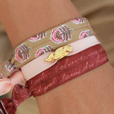 Ibiza elastic bands Boho feather